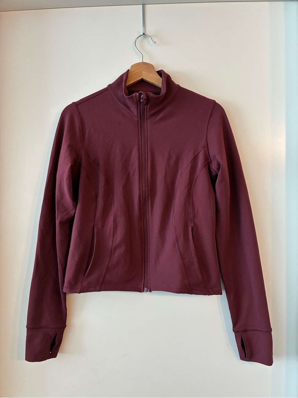 90 Degree By Reflex Womenโs Zip-Up Jacket in Plum